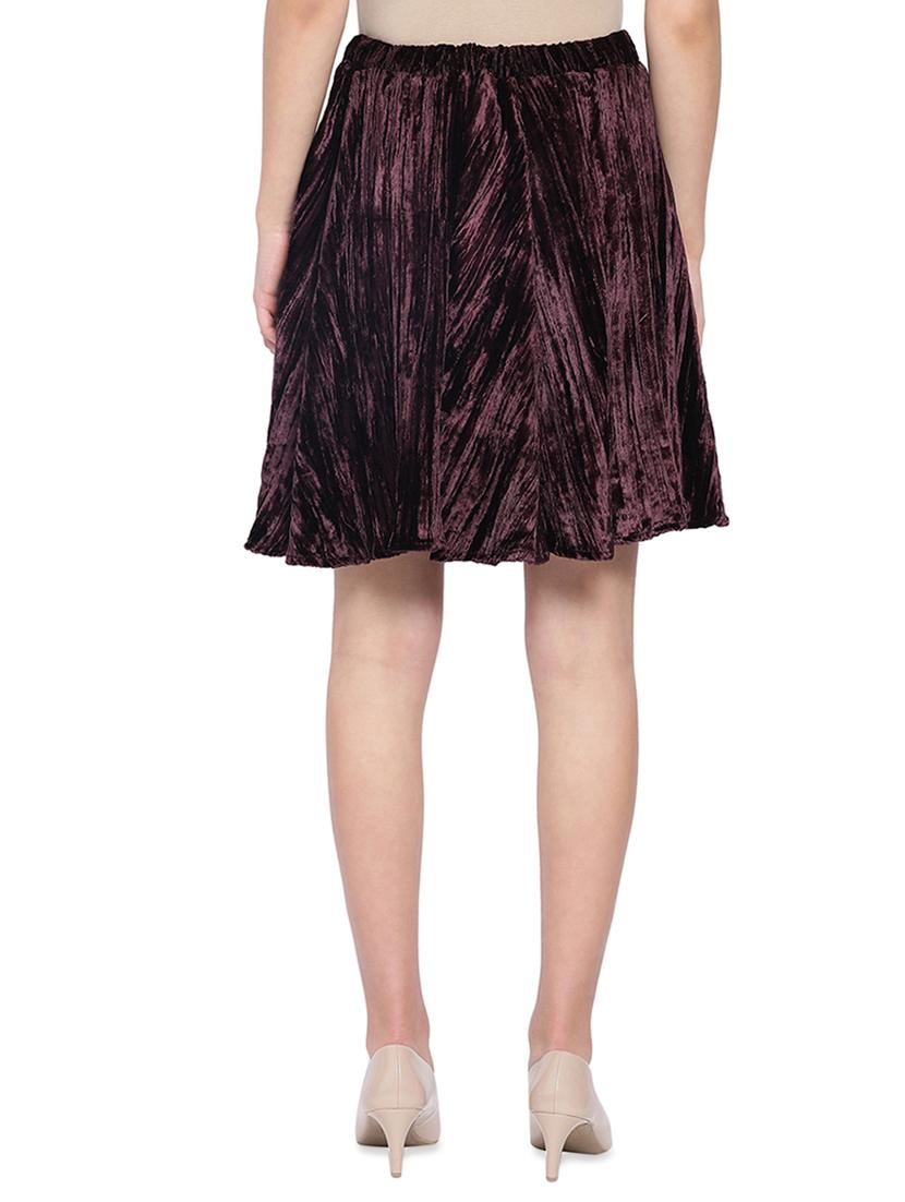 high rise solid a-line skirt - 16750600 - Zoom Image - 3