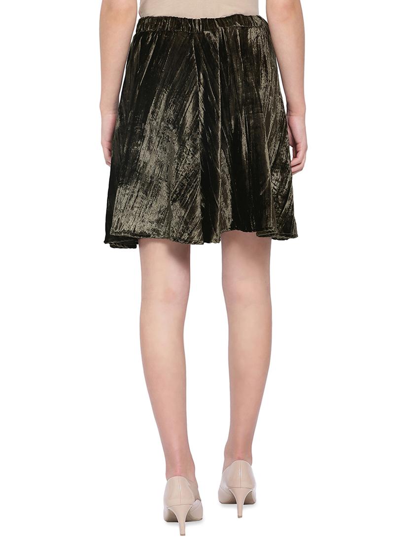 high rise solid a-line skirt - 16750601 - Zoom Image - 3