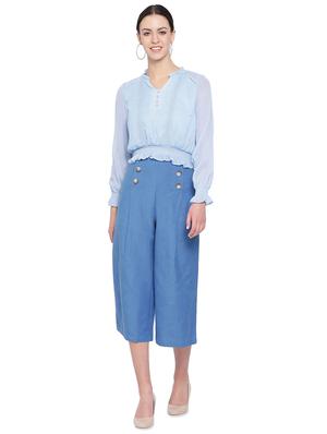 high rise wide leg trouser - 16750605 - Standard Image - 4