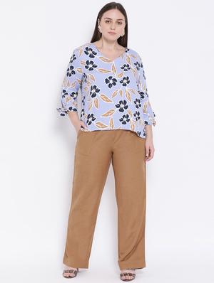 high rise flat front trousers trouser - 16750609 - Standard Image - 4