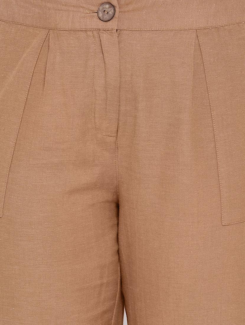 high rise flat front trousers trouser - 16750609 - Zoom Image - 5