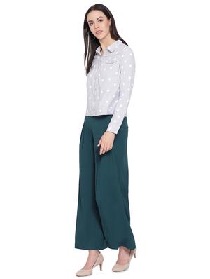 high rise wide leg trouser - 16750620 - Standard Image - 4