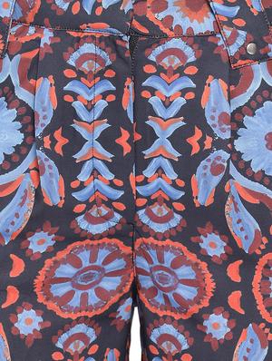 high rise printed trouser - 16750630 - Standard Image - 5