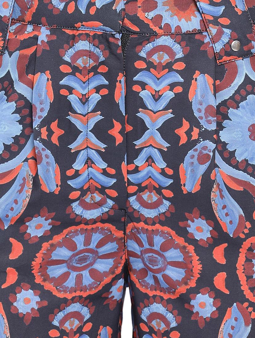 high rise printed trouser - 16750630 - Zoom Image - 5