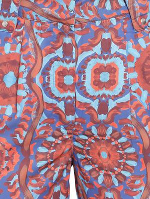 high rise printed trouser - 16750631 - Standard Image - 5