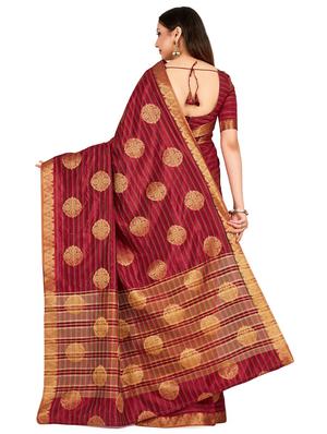 self design kanjivaram saree with blouse - 16750670 - Standard Image - 2