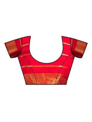 striped mysore silk saree with blouse - 16750676 - Standard Image - 3