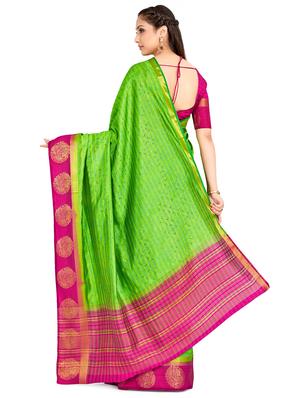 self design kanjivaram saree with blouse - 16750677 - Standard Image - 2