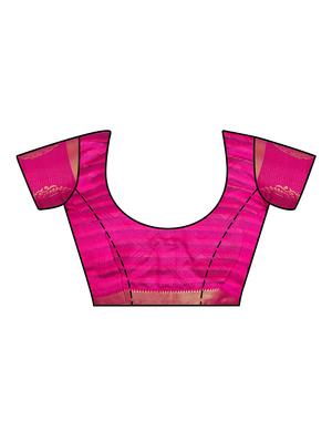 self design kanjivaram saree with blouse - 16750677 - Standard Image - 3