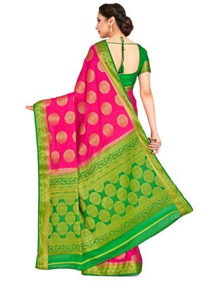 self design mysore silk saree with blouse - 16750680 - Standard Image - 2