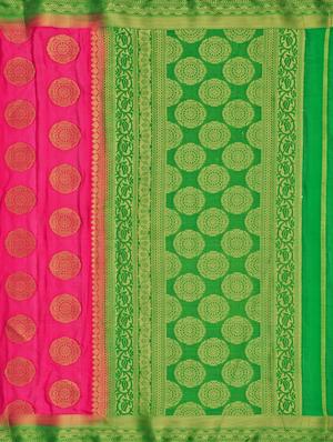 self design mysore silk saree with blouse - 16750680 - Standard Image - 4