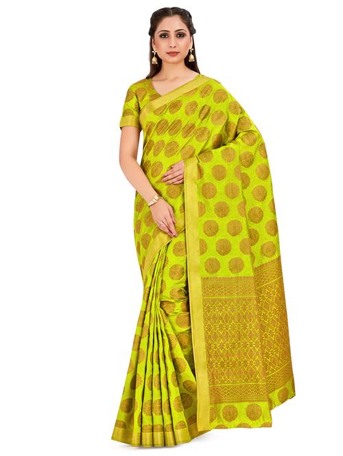 self design kanjivaram saree with blouse - 16750683 - Standard Image - 1