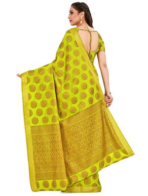 self design kanjivaram saree with blouse - 16750683 - Standard Image - 2