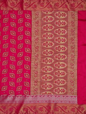 self design kanjivaram saree with blouse - 16750684 - Standard Image - 4