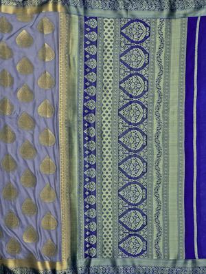 self design mysore silk saree with blouse - 16750687 - Standard Image - 4
