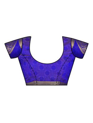 self design kanjivaram saree with blouse - 16750696 - Standard Image - 3