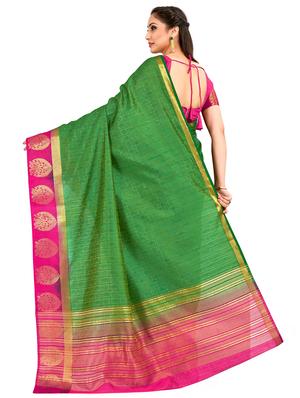 self design kanjivaram saree with blouse - 16750699 - Standard Image - 2