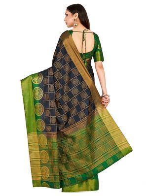 self design banarasi saree with blouse - 16750705 - Standard Image - 2