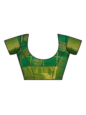 self design banarasi saree with blouse - 16750705 - Standard Image - 3