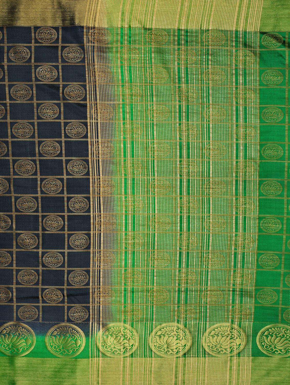 self design banarasi saree with blouse - 16750705 - Zoom Image - 4