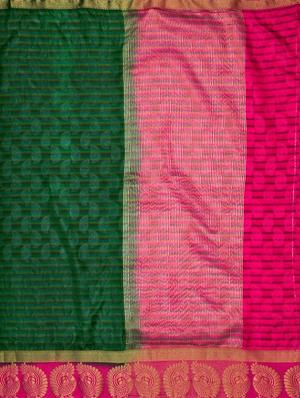 self design kanjivaram saree with blouse - 16750706 - Standard Image - 4