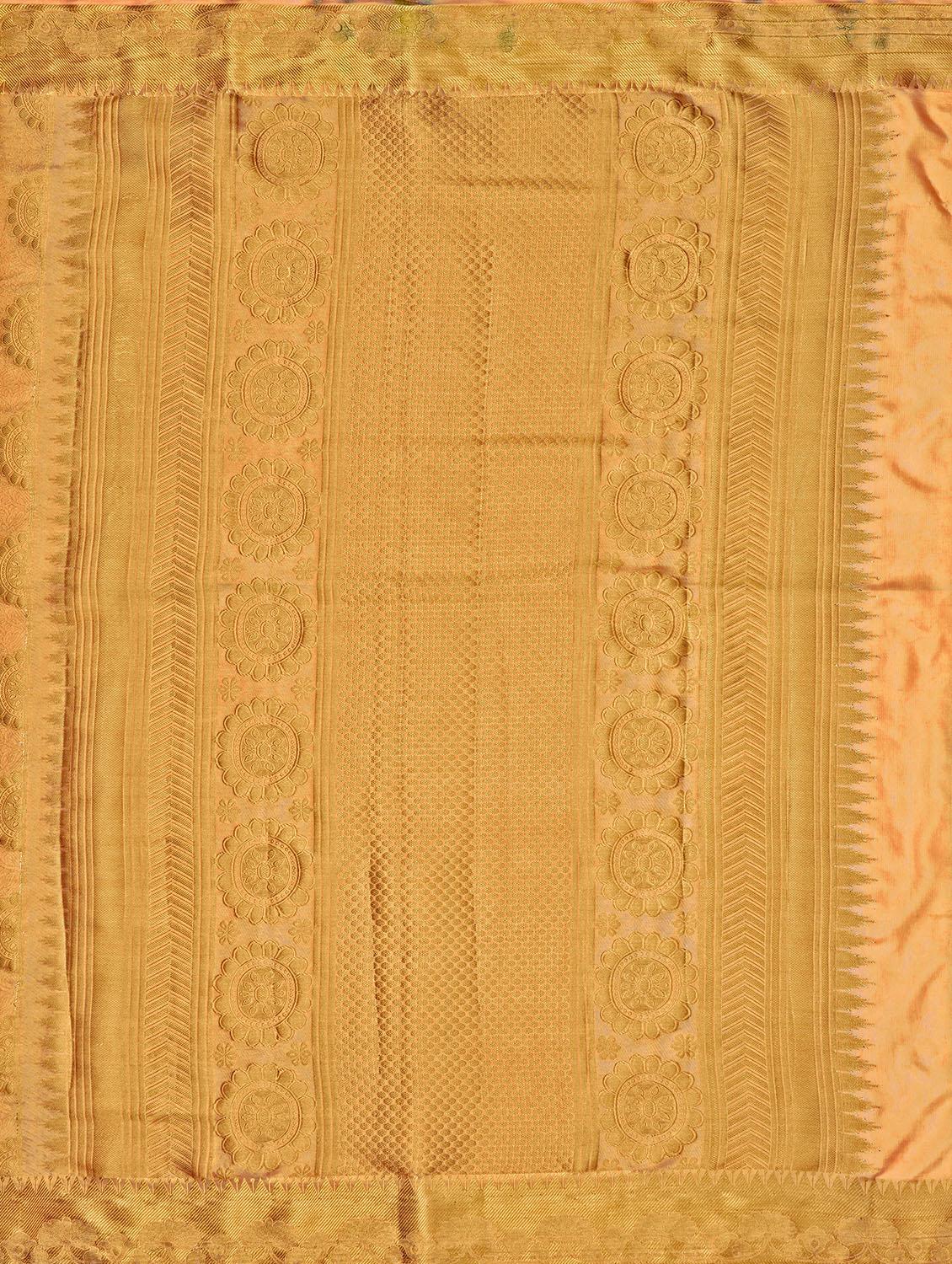 self design kanjivaram saree with blouse - 16750710 - Zoom Image - 4