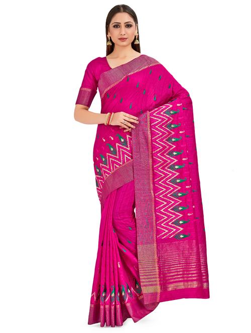 self design kanjivaram saree with blouse - 16750711 - Standard Image - 1