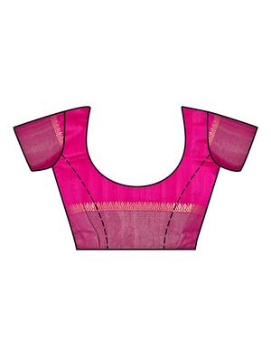 self design kanjivaram saree with blouse - 16750711 - Standard Image - 3