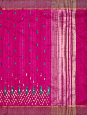 self design kanjivaram saree with blouse - 16750711 - Standard Image - 4