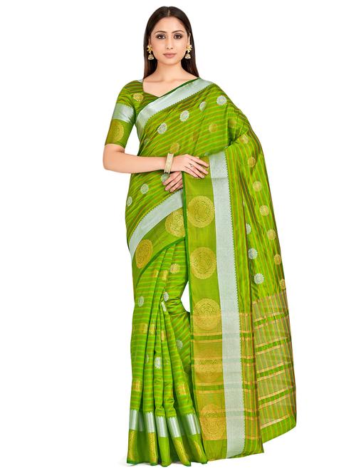 self design kanjivaram saree with blouse - 16750712 - Standard Image - 1