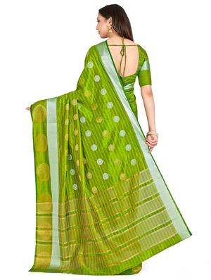 self design kanjivaram saree with blouse - 16750712 - Standard Image - 2