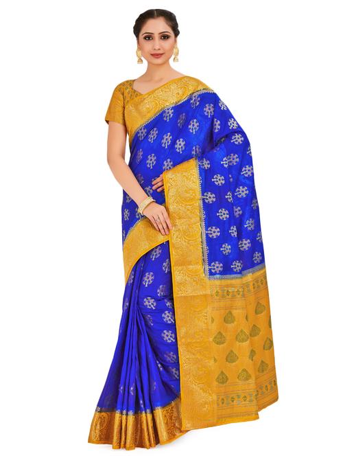 self design paithani saree with blouse - 16750716 - Standard Image - 1