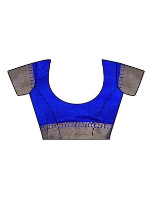 self design kanjivaram saree with blouse - 16750721 - Standard Image - 3