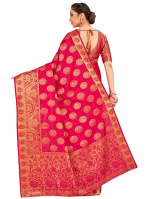 self design kanjivaram saree with blouse - 16750730 - Standard Image - 2