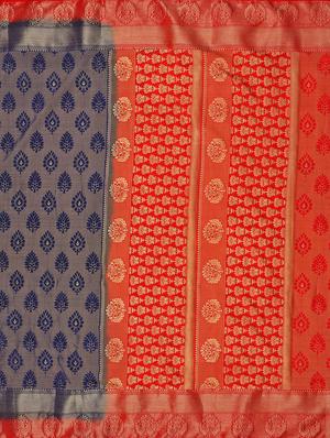 self design kanjivaram saree with blouse - 16750732 - Standard Image - 4