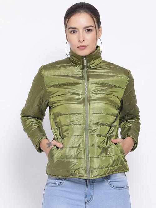 turtle neck padded jacket - 16750759 - Standard Image - 1