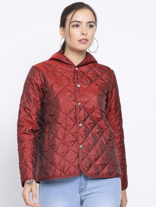 hooded neck quilted jacket - 16750764 - Standard Image - 1