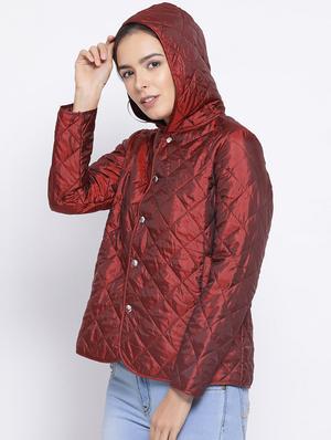 hooded neck quilted jacket - 16750764 - Standard Image - 2