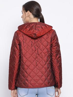 hooded neck quilted jacket - 16750764 - Standard Image - 3