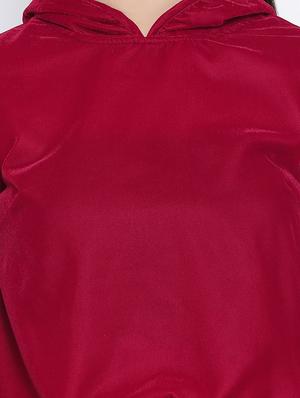 tie front hooded sweatshirt - 16750769 - Standard Image - 5