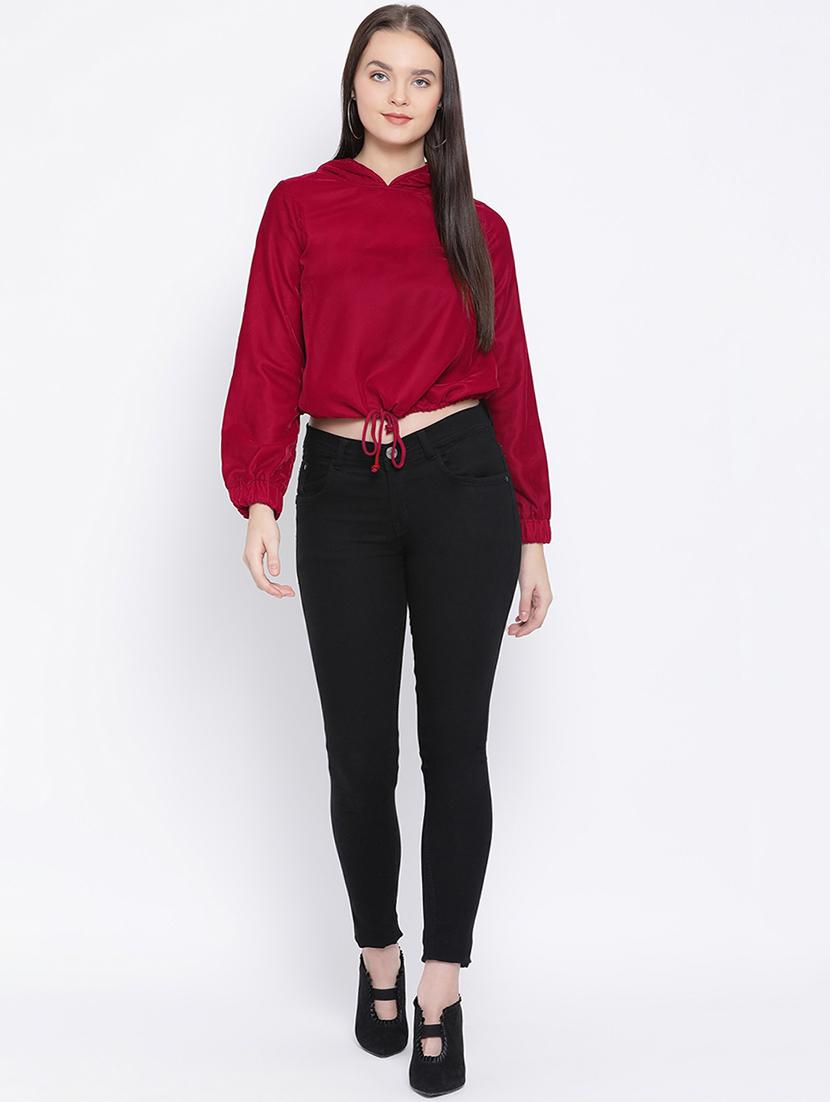tie front hooded sweatshirt - 16750769 - Zoom Image - 4