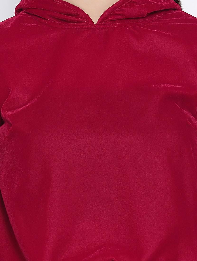 tie front hooded sweatshirt - 16750769 - Zoom Image - 5