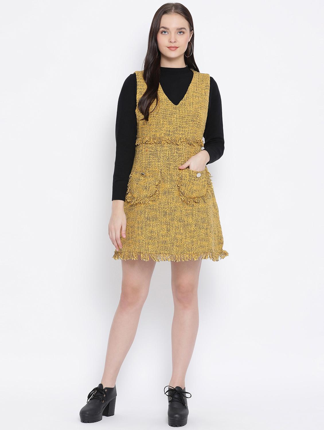 frayed detail pocket patch sheath dress - 16750796 - Zoom Image - 4