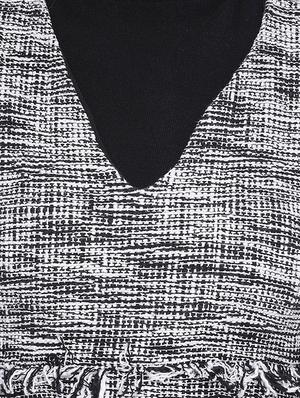 frayed detail pocket patch sheath dress - 16750797 - Standard Image - 5