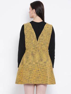 v-neck button up a-line dress - 16750799 - Standard Image - 3