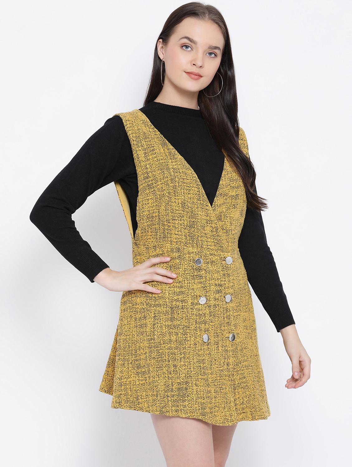 v-neck button up a-line dress - 16750799 - Zoom Image - 2