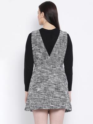 v-neck button up a-line dress - 16750800 - Standard Image - 3