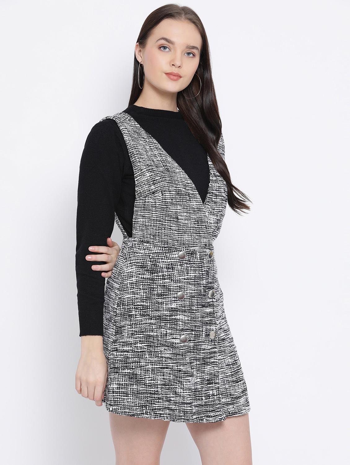 v-neck button up a-line dress - 16750800 - Zoom Image - 2