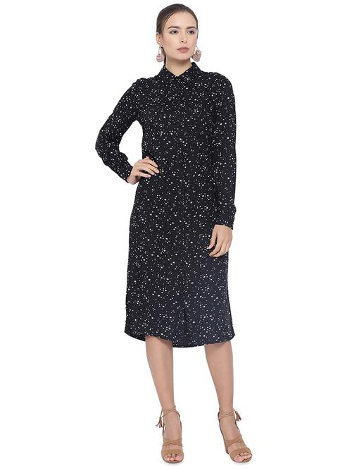 long sleeved printed shirt dress - 16750808 - Standard Image - 1