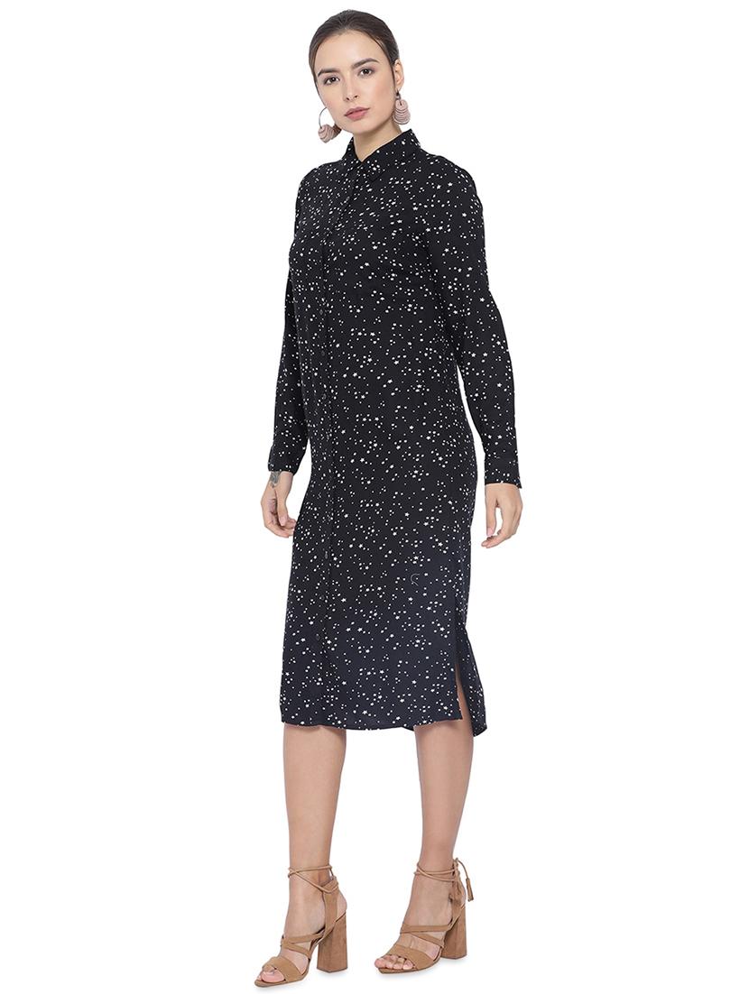 long sleeved printed shirt dress - 16750808 - Zoom Image - 2